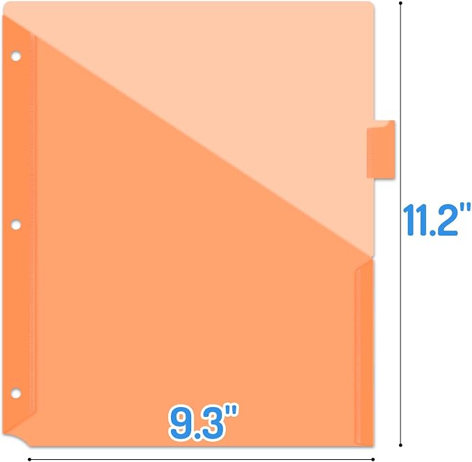 Forvencer 24 Count Dividers for 3 Ring Binder, Binder Dividers with Pockets | Dividers with Pockets, Binder Dividers with Tabs for School Office and Home Organization, Multicolor, 3 Set
