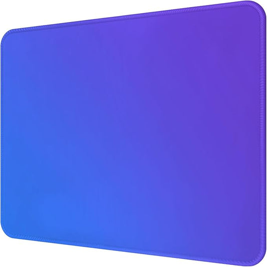 Premium Mouse Pad with Stitched Edges – 10.2 x 8.3 in | Smooth, Washable Mat with Non-Slip Base | Personalized Cute MousePads for Laptop, Computer, Office, Home (Blue-Purple Gradient)