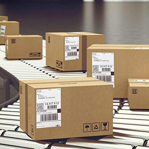 OausTect 4x6 Shipping Label 12000 Fanfold Labels for Rollo, Zebra Direct Thermal Printer, with Perforations - 12 Stack (12 Stack/12000 Labels)