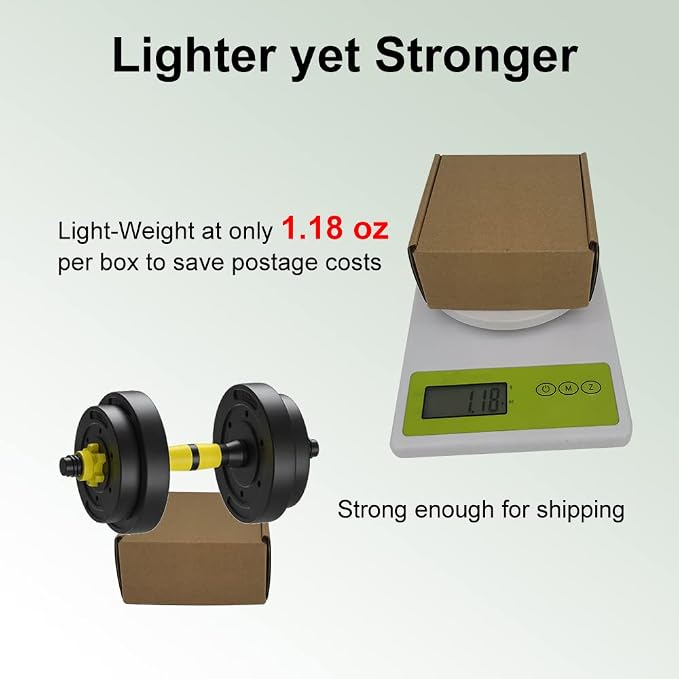 50 Pack Small 4x4x2'' Shipping Boxes, Brown Corrugated Cardboard Mailers for Mailing Packaging Business (BR442-50)