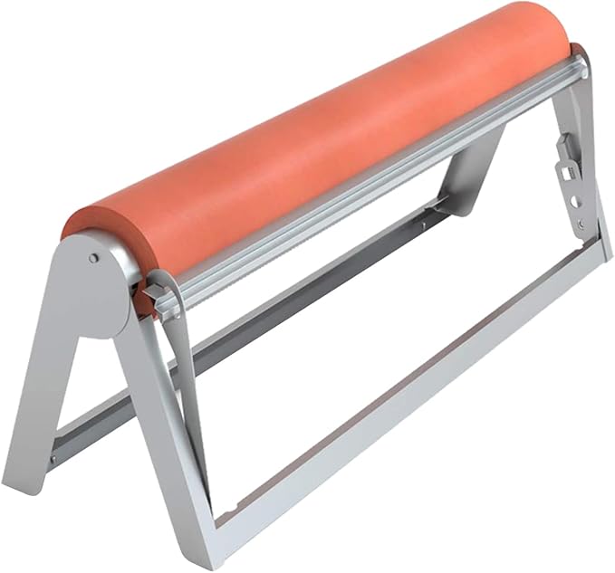 HFS(R) Butcher Paper Roll Holder Dispenser Cutter Wall Mounted or Table Top for Cafe, Artist Studio, Office, Kitchen, Living 24"