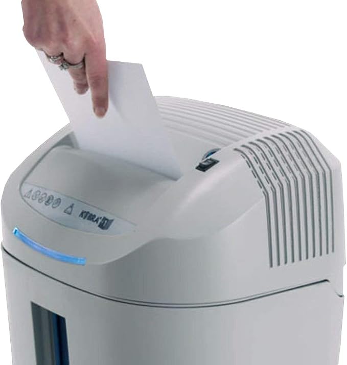 Kobra +1 CC4 Professional Office Cross Cut Shredder, Shreds up to 14 Sheets of Paper at a Time and Credit Cards, Carbon Hardened Cutting Knives Unaffected by Staples and Clips