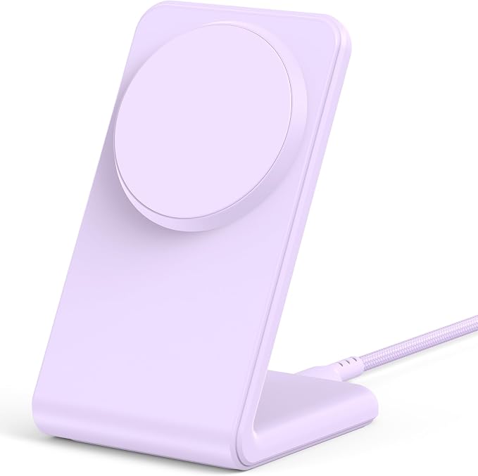 Mag.Safe Charger - Magnetic Wireless Charger for iPhone 12-17,Purple | Fast Charging | Magnetic iPhone Charging | for iPhone Charger Stand