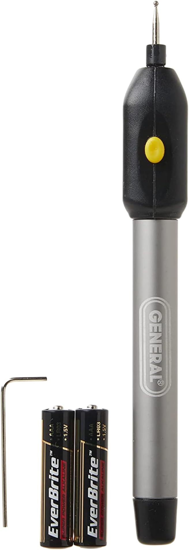 General Tools Cordless Engraving Pen for Metal - Diamond Tip Etching Tool for Engraving Toys, Sporting Goods, & Glass Gifts