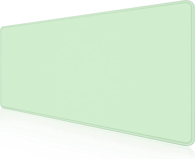 Dapesuom Large Mouse Pad, Extended Gaming Mouse Mat with Stitched Edges, Full Size Desk Mats with Non-Slip Base, Computer Big Desktop Keyboard Pad for Gamer, Laptop, Office, 23.6 x 11.8 In, Lake Green