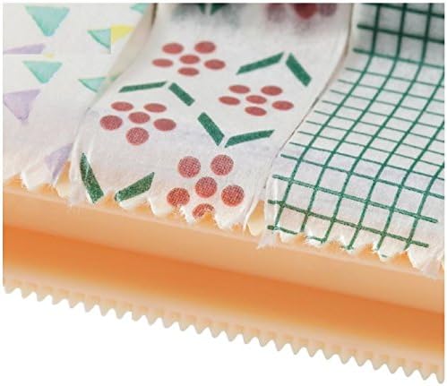 Leoyoubei Transparent Desktop Tape Machine Tape Cutting Machine,Mini Tape Storage Box Double Zigzag Office/School/Family Tape Separator (excluding Tape)