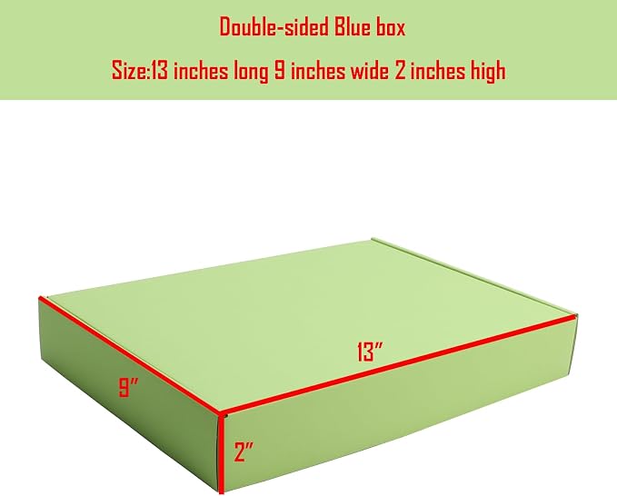 Green Tea Shipping Packaging Box Wrap E-Commerce Packing 20Pcs13×9×2Inch | Corrugted cardboard Wraps,flat pre-folded easy assembly,online store daily shipping parcels,gifts boxes,cross-border mailing