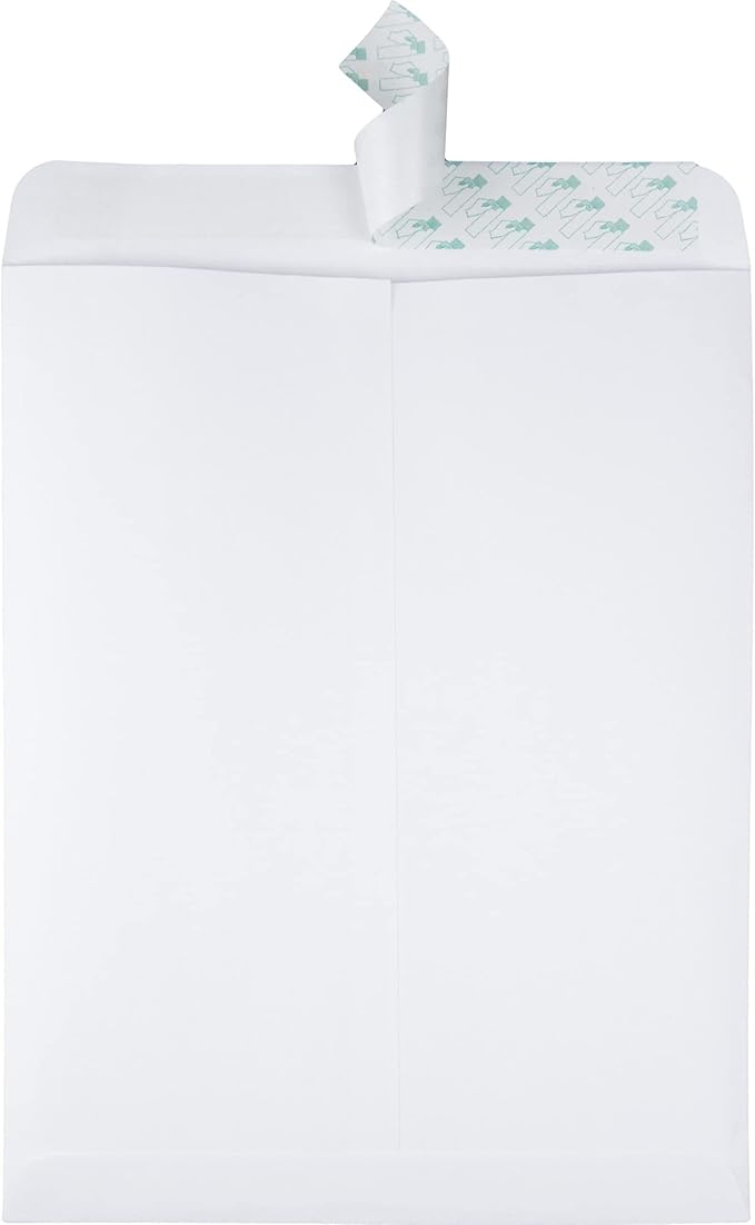 Quality Park 10 x 13 Catalog Envelopes, 100 Pack, Catalog-Style with Self Seal Closure, Heavyweight 28 lb Paper, Self Sealing Envelopes for Mailing, Filing and Organizing, White