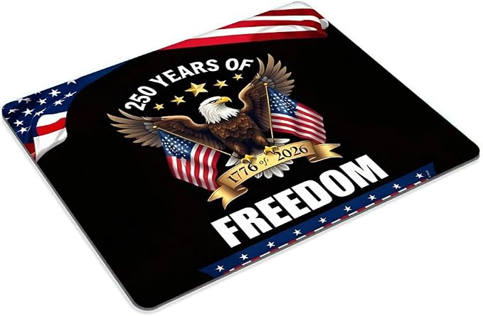 250th Anniversary Eagle Customized Mousepad Non-Slip Rubber Base Mouse Pads for Computers Laptop