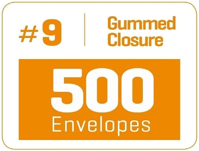 Aimoh #9 Double Window Security Business Mailing Envelopes for Invoices, Statements and Legal Documents - GUMMED Closure, Security Tinted - Size 3-7/8 x 8-7/8 - White - 24 LB - 500 Count (30129)