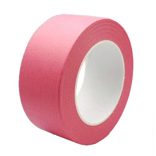 2 Inch Masking Tape Pink Painters Tape, Pink Paper Tape for Arts DIY Crafts Painting Labeling Decoration School Projects Home Office, 2 inch x 55 Yards