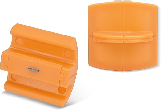 157400-1001 TripleTrack Blade for Fiskars SureCut & Precision Paper Trimmer | Paper Cutter Titanium Blade Style I for Fiskars Portable Craft Paper Trimmer, Orange Paper Cutting Replacement Blade, 2 PCS