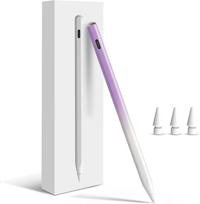 Penlike Pencil for Apple iPad 2026-2018, Fast Charge Stylus Pen for iPad | Fits for iPad A16/11-6th, Air 11"/13" M4/M3/M2/5th-3rd, Pro 13/11/M4/12.9, Mini A17 Pro/6/5th Palm Rejection Tilt Sensitivity