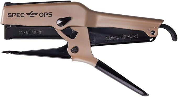 Spec Ops Tools Elite Duty Packaging Plier Stapler, 7/16 Crown, 1/4" - 3/8" Leg Length Staples, 3% Donated to Veterans