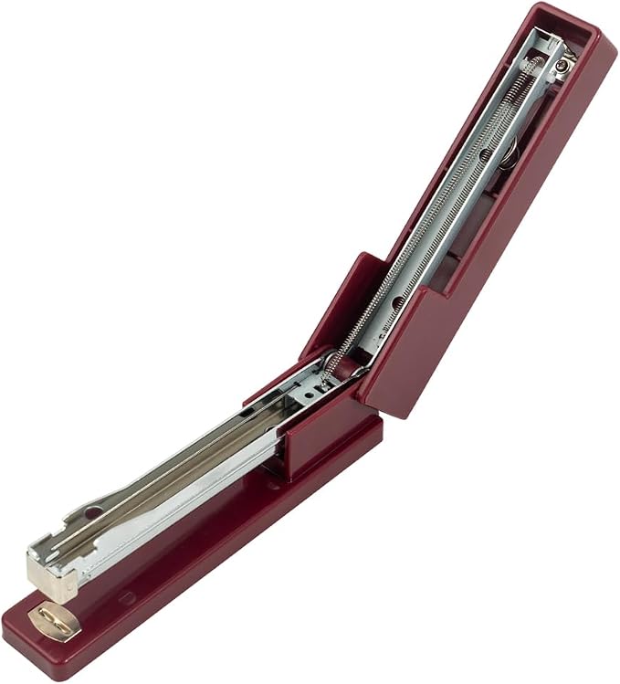 JAM PAPER Modern Desk Stapler - Burgundy - Sold Individually