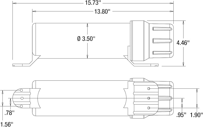 Buyers Products 5201104 Document & Registration Holder for Trucks & Trailer, 3.5 Inch Diameter, Semi Truck Accessories