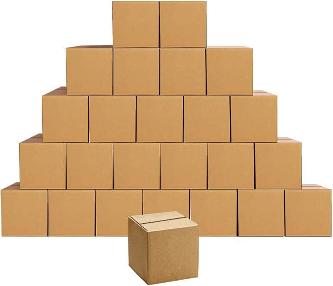 Edenseelake Cardboard Boxes 6 x 6 x 6 inches Small Shipping Boxes, 25 Pack