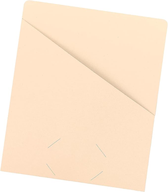 Smead Slash Jacket, Letter Size, Manila, 25 per Pack (75430)