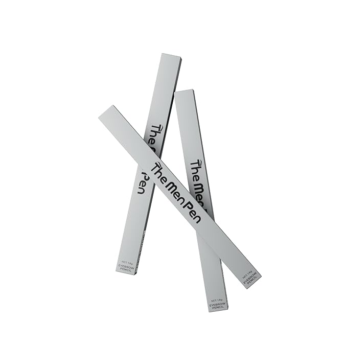 The Men Pen - Waterproof Eyebrow Pen | Beard Filler for Men | Microblading Eyebrow Pen | Hair Filler | Anti-Smudge | Mustache, Beard & Eyebrow Filler | Black (Pack of 3)