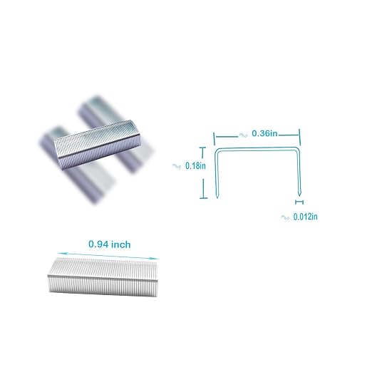 3000pcs No.10 Staples, for Max HD-10D,Bostitch Mini,Old TOT,and Other Mini Stapler Using No.10 Staples(Smaller Than Standard Staple,Size: W 0.37" x H 0.19" x L 0.98").Silver