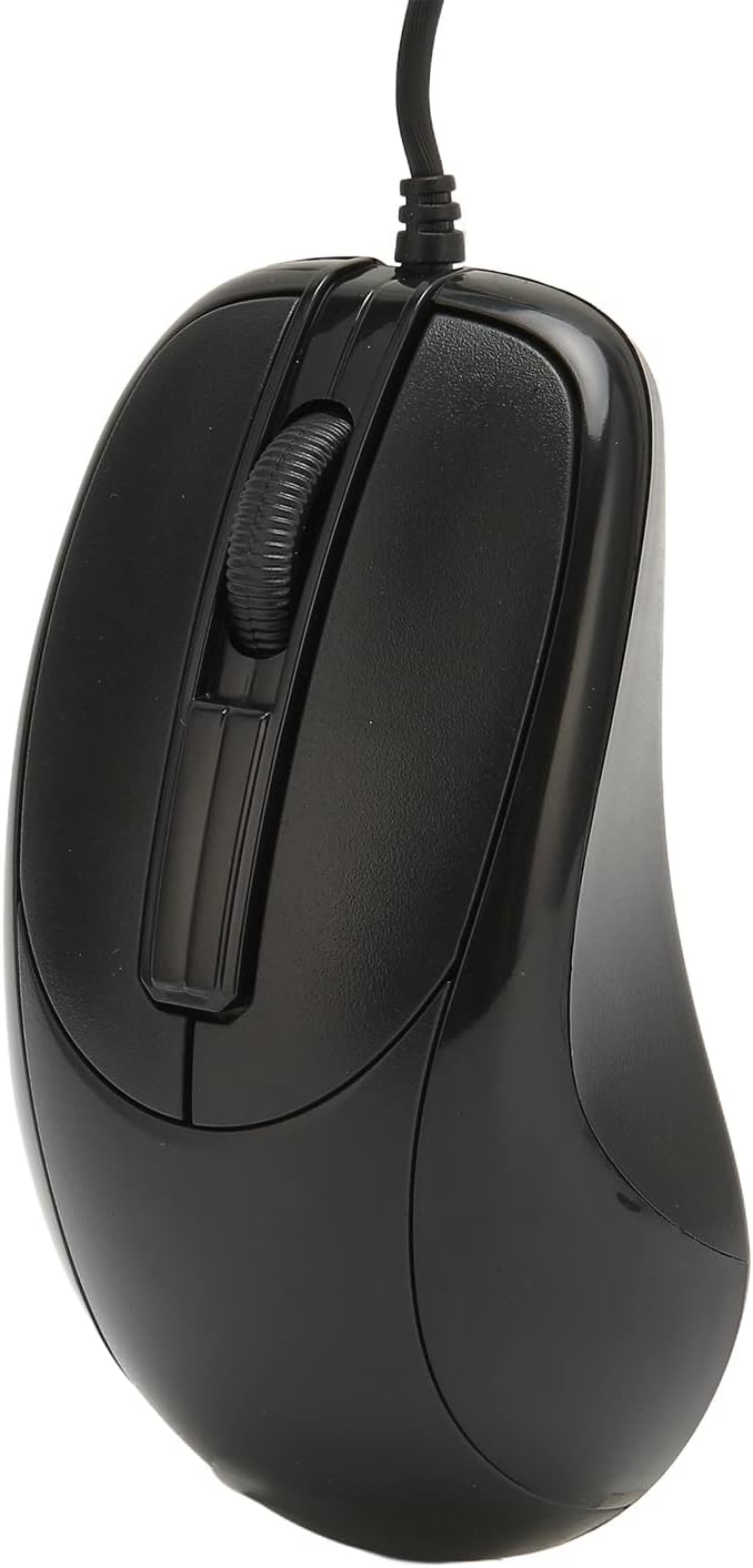 Sanpyl Round Port Optical Mouse, Wired 3 Buttons High Accuracy Ergonomic with Interface for Old PC Desktop Office, 140cm Wired Mouse