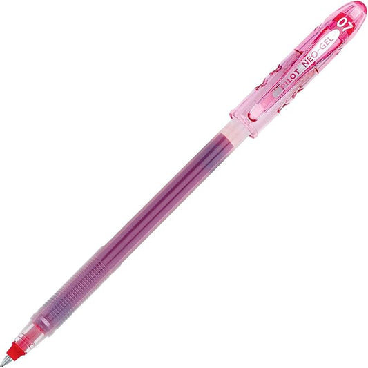 PILOT Neo-Gel Roller Ball Stick Pens, Red Ink, Fine Point, 12-Pack