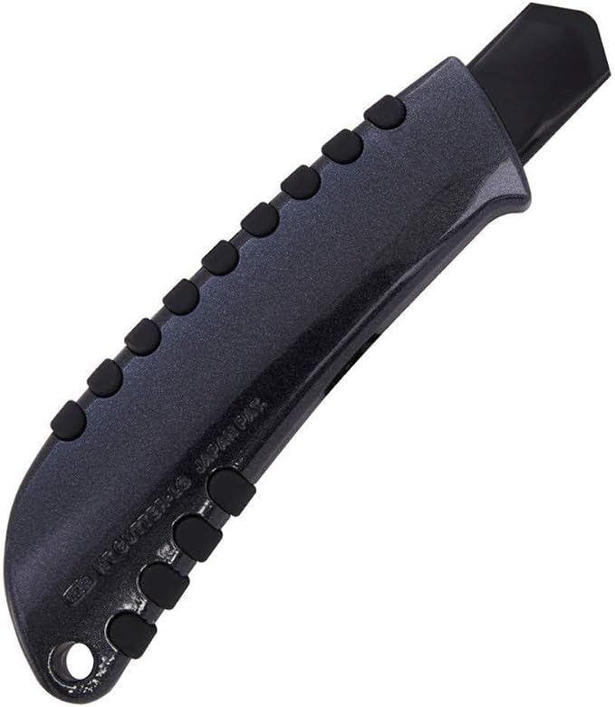 NT Cutter Premium Evolution PMG series Aluminum Die-Cast Cushioned Grip Screw-Lock Utility Knife, With Ultra-Sharp Black Blade (PMGL-EVO2)