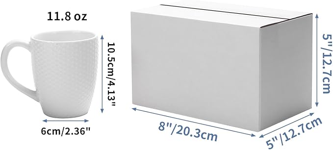 Hoikwo 8x5x5 Shipping Boxes Set of 25, White Corrugated Cardboard Box for Small Business for Packaging Mailing