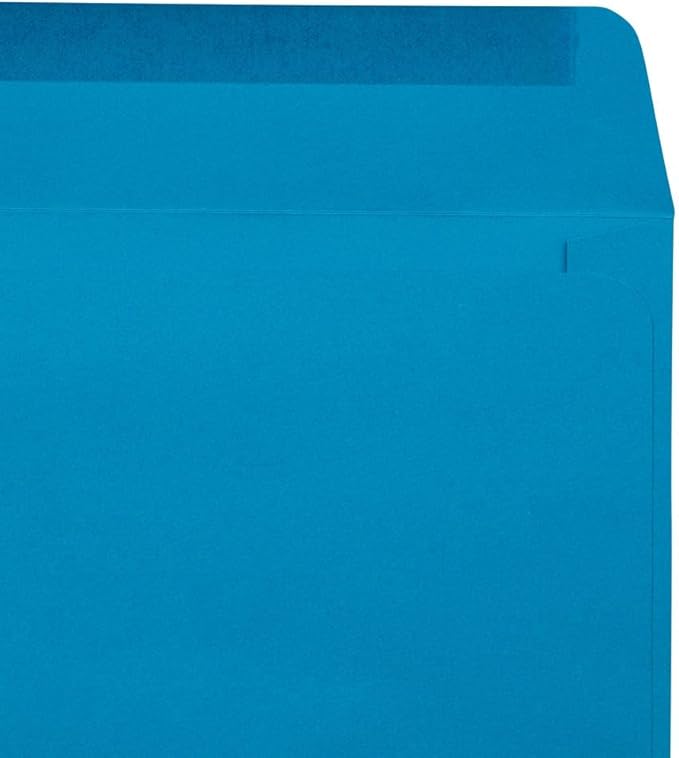 LUXPaper 6 x 9 Booklet Envelopes | Pool Blue | 80lb. Text | 50 Qty
