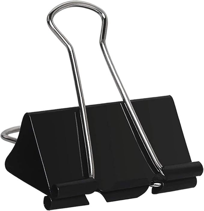 Large Binder Clips 2 Inch (72 Pack), Extra Large Binder Clips Big Paper Clamps Giant Clips for Office and Home Supplies, Black