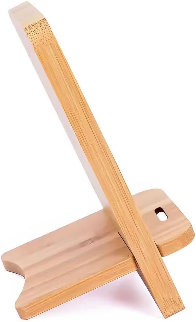Bamboo Phone Stand, Desktop Stand, Simple Phone Stand, Compatible with All Phones (Bamboo)