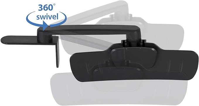 Mount-It! Monitor Document Holder Clip - Paper and Copy Holder Attachment for Typing with 3M Adhesive Sticker, Swivel 360 Degrees, Left and Right Side Mounting (MI-9005)
