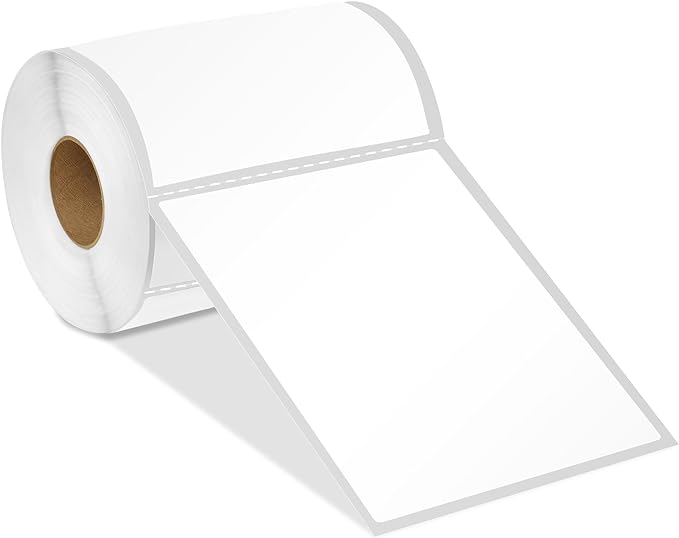 Spartan Industrial - 4" X 6" Direct Thermal Shipping Labels (10 Rolls, 250/Roll) Compatible with Rollo, Zebra, and Other Desktop Label Printers
