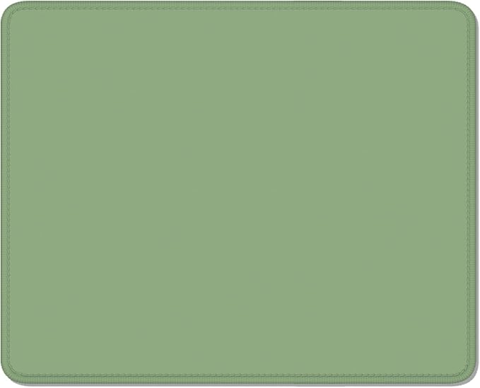 Auhoahsil Green Mouse Pad, 12 x 10 Inch Square Mousepad, 3mm Thick Rubber Mouse Mat with Pretty Design, Premium-Textured Non-Slip for Gaming Work Office Wireless Mouse Men Women