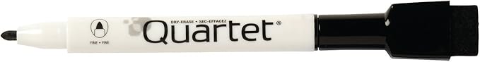 Quartet Magnetic Dry Erase Markers, Fine Point, ReWritables, Mini, Magnetic, Assorted Colors, 6 Pack (51-659312Q)