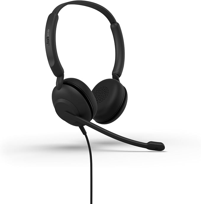 Jabra Evolve 10 Wired USB Headset with Noise-Cancelling Mic, Black | PC and Laptop Use, Easy USB-A Setup, TCO Certified, Inline Call and Volume Controls, Lightweight Design for Online Meetings