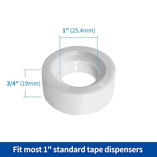 Invisible Tape Refills for Dispenser, Matte Finish Translucent Tape, 3/4 x 1000 Inches, 6 Boxed, Engineered for Repairing Correction and Labeling