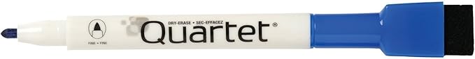 Quartet Magnetic Dry Erase Markers, Fine Point, ReWritables, Mini, Magnetic, Assorted Colors, 6 Pack (51-659312Q)