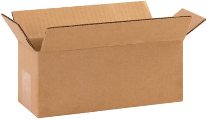 Secure Seal - 10x4x4 Pack of 25 Corrugated Cardboard Packing Shipping Mailing Moving Carton Boxes