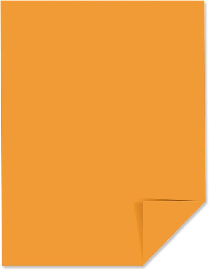 Astrobrights Color Paper, 24 lb Bond Weight, 8.5 x 11, Cosmic Orange, 500/Ream