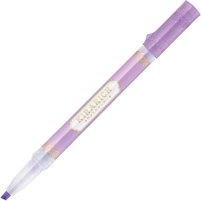 Zebra Glitter Highlighter, Kirarich, 5 Color Set (4901681512102)