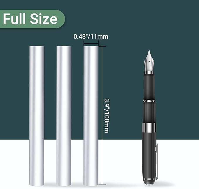 Metallic Silver Hot Glue Sticks, Manarty 48 PCS Full Size Hot Melt Glue Sticks, Sealing Wax Adhesive Stick for Stamp, Craft, Art DIY, Wedding Cards, Decoration, 0.43" Dia x 4" Long