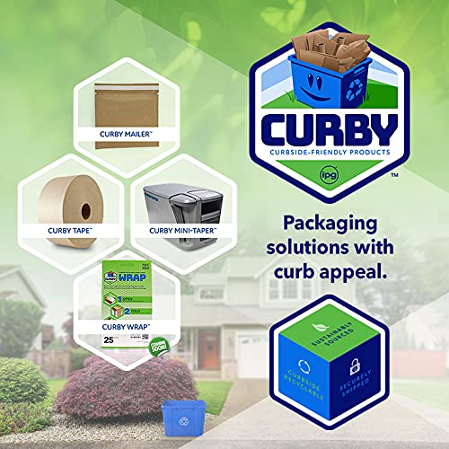 IPG Curby Water Activated Tape, 2.83" x 100M Refill Roll