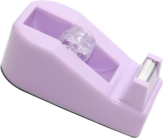 WELSTIK Desktop Tape Dispenser Non-Skid Base, for Packaging in Office,Restaurant, Flower Shop,Cake Shop,Purple