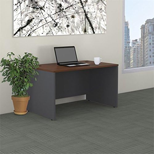 Bush Business Furniture Series C 48W x 30D Shell Desk in Hansen Cherry, Office Workstation for Professional Use, Compact Desktop Solution for Workspace