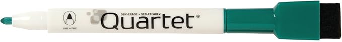 Quartet Magnetic Dry Erase Markers, Fine Point, ReWritables, Mini, Magnetic, Assorted Colors, 6 Pack (51-659312Q)