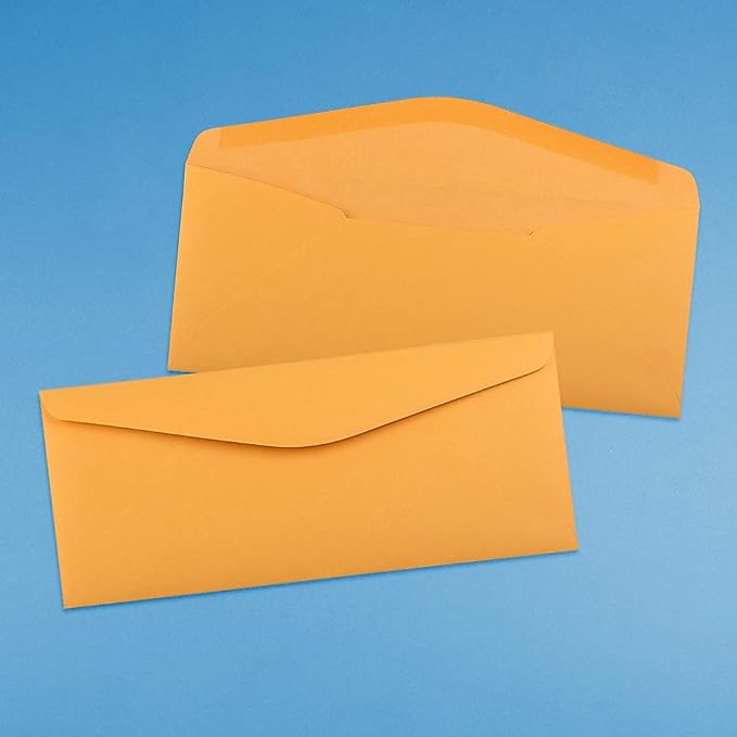 JAM PAPER #11 Envelopes - 4 1/2 x 10 3/8 - Brown Kraft Manila - 50/Pack