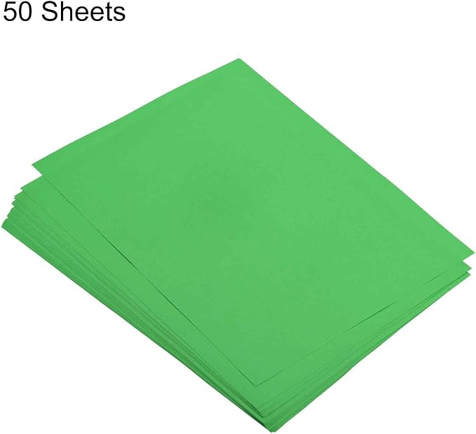 MECCANIXITY 50 Sheets Colored Copy Paper 8.3 x 11.7Inch Printer Paper 80gsm Emerald Green for Office Printing, Document Copying, Invitations, Forms, Art Projects