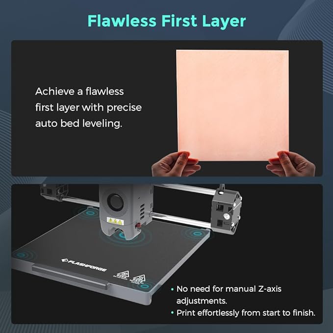 FLASHFORGE AD5M Pro 3D Printer 600mm/s High Speed & Precision, Full-Auto Calibration with 0.4&0.6mm Nozzle Bundle, CoreXY Structure & Auxiliary Chamber Cooling, ≤50 dB Quite Printing Camera Printers
