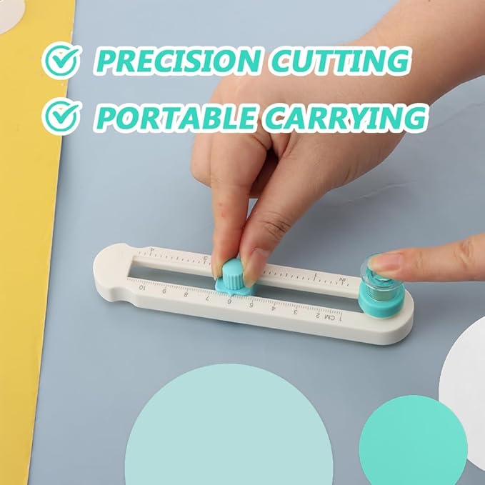 Circle Cutter, Adjustable Any Size 2-20CM DIY Circle Paper Cutter with 4PCS Replacement Blades for Crafts, Come with Bottom Blade Guard, Easy Operation and Smooth Cutting
